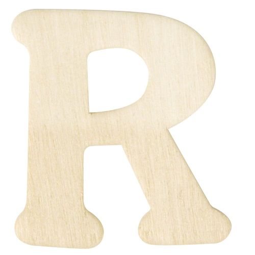 Lettres En Bois, 4 Cm, R