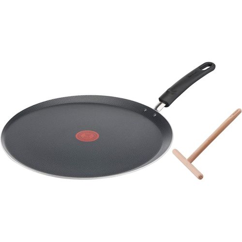 Tefal Easy Cook And Clean Poêle À Crêpe 34 Cm + Répartiteur Galettière Antiadhésive Compatible Tous Feux Sauf Induction