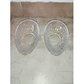 2 Coupelles En Verre Forme Avocat Vintage Très Bon État