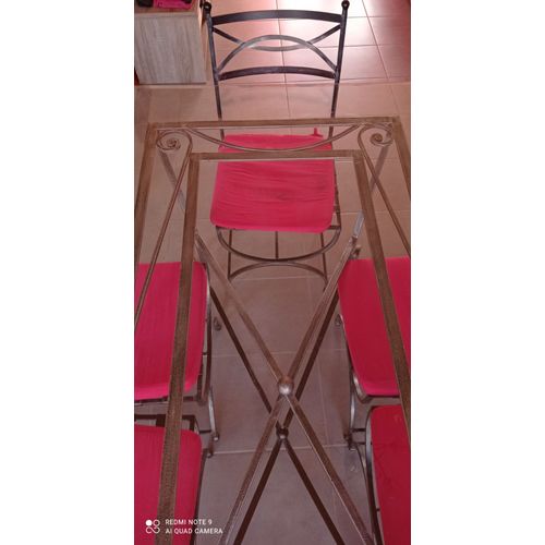 A Vendre Table Et Chaise En Fer Forgé