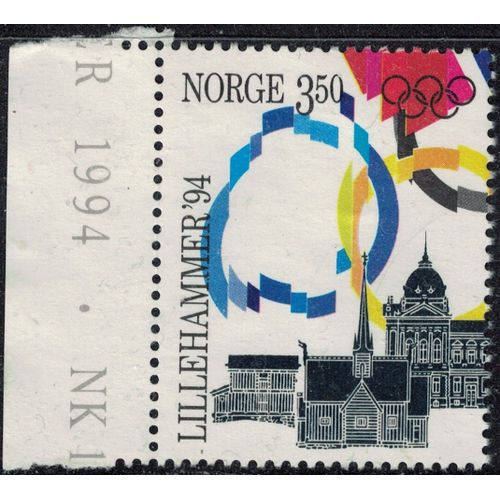 Norvège 1994 Oblitéré Used Jeux Olympiques Hiver Lillehammer Y&t No 1102 Su