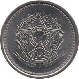 Monnaie Bresil 10 Centavos Armoiries 1986