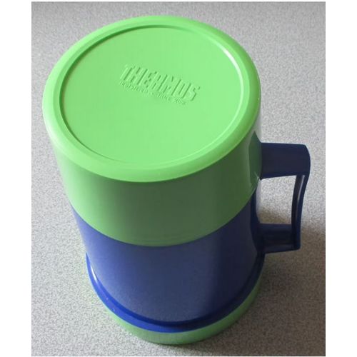 Boite Thermos Verte Et Bleue - Bouchon Intérieur Blanc - Remplissage Environ 500ml - Fabriquée Par Thermos Limited Uk