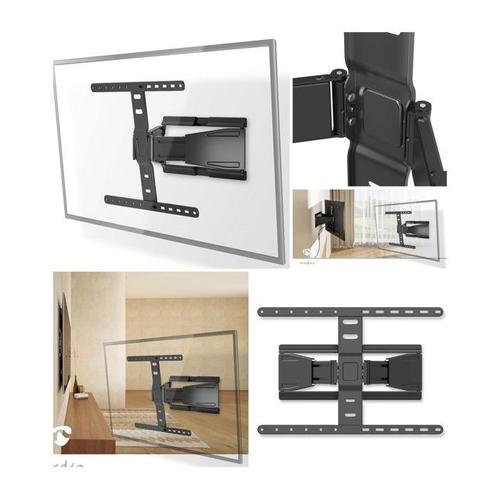 Support TV mural mouvement intégral 43 - 90 " Poids pris en charge 50 kg Inclinable Rotatif