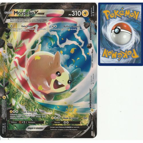Carte Pokemon - Morpeko V-Union - Swsh215 - Jumbo - Promo -