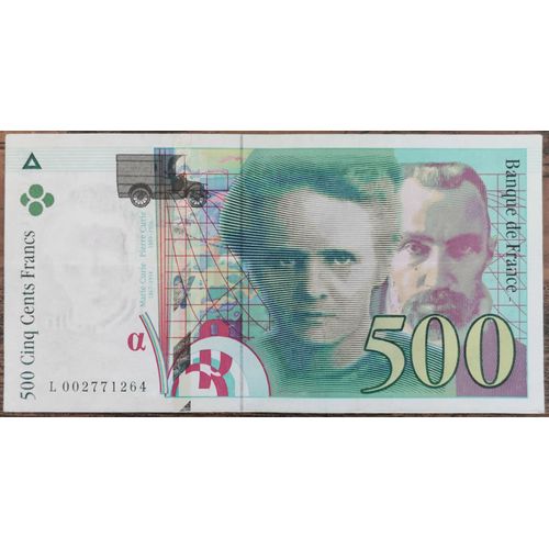 Billet De 500 Francs Pierre Et Marie Curie 1994 France L002771264