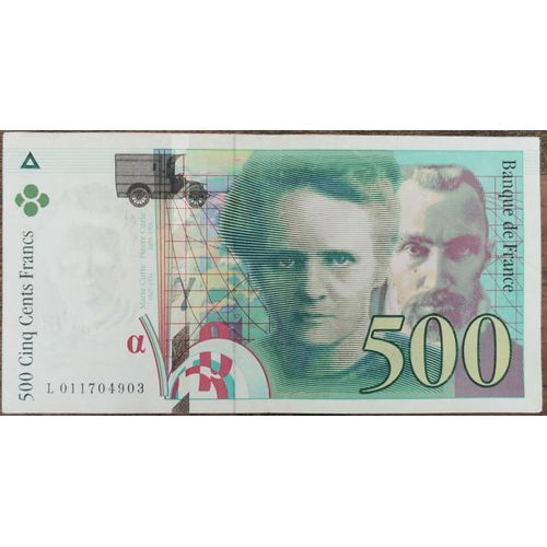 Billet De 500 Francs Pierre Et Marie Curie 1994 France L011704903
