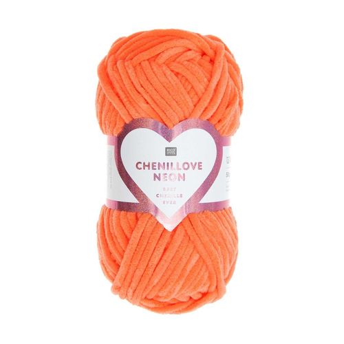 Découvrez La Douceur De La Pelote Velours Creative Chenillove Néon 50gr De Rico Design 05 Néon Orange
