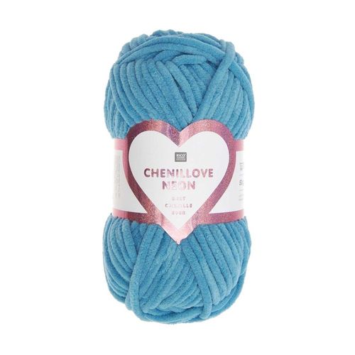 Découvrez La Douceur De La Pelote Velours Creative Chenillove Néon 50gr De Rico Design 08 Néon Bleu