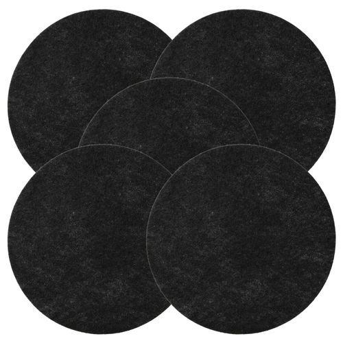 vhbw 5x Filtre à charbon actif remplacement pour DeLonghi 5512500259 pour Friteuse - 130 mm
