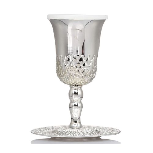 Verre À Kidoush Plaqué Argent