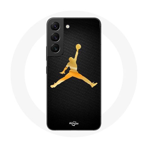 Coque Pour Samsung Galaxy S22 Air Michael Jordan Logo Jaune