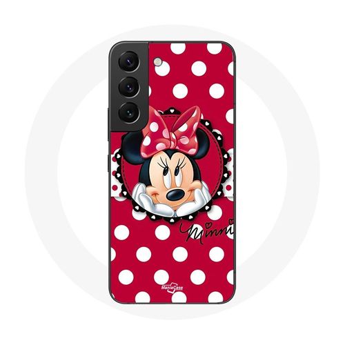 Coque Pour Samsung Galaxy S22 Minnie Mouse Dessin Animé Rouge