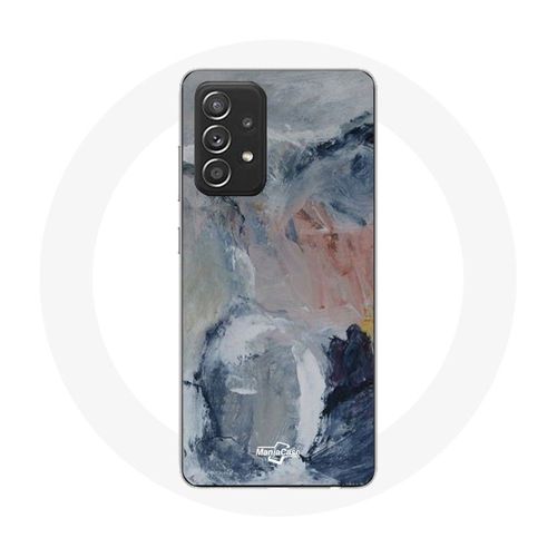 Coque Pour Samsung Galaxy A52 Fond De Texture Abstraite Gris
