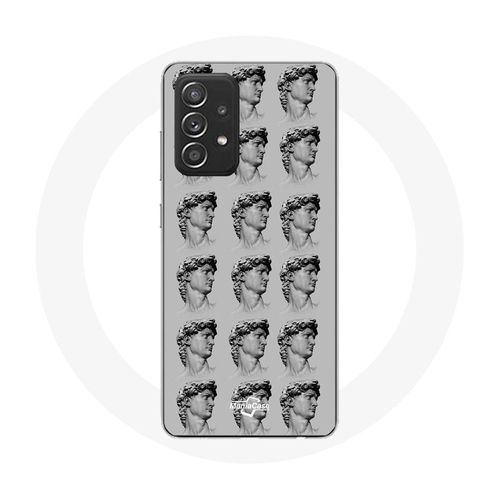 Coque Pour Samsung Galaxy A52 Statue Fond Gris