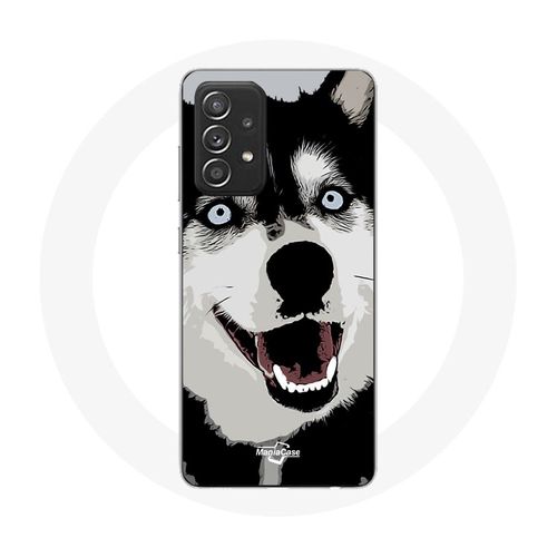 Coque Pour Samsung Galaxy A52 Husky De Sibérie Yeux Bleus