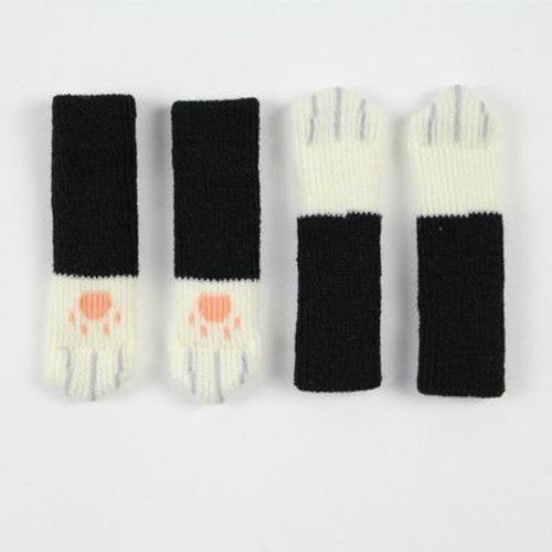 Chaussettes de chaise à pattes de chat, 24 pièces, protection de