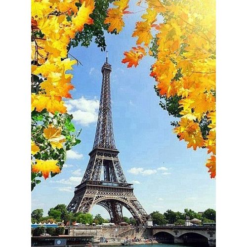 Momoart-Peinture Diamant Souvenirs De Paris,Art Diamant Carré Complet,Tour Eiffel,Mosaïque,Image De Strass,Paysage,Décoration Murale - Type 6613-Square Drill 20x30cm