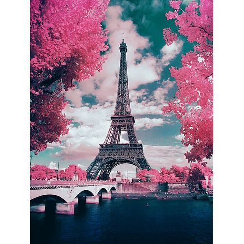 Momoart-Peinture Diamant Souvenirs De Paris,Art Diamant Carré Complet,Tour Eiffel,Mosaïque,Image De Strass,Paysage,Décoration Murale - Type 6603-Square Drill50x70cm