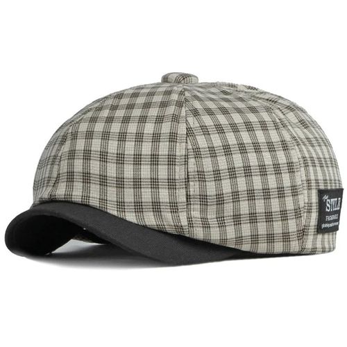 Béret Vintage À Carreaux Pour Homme Et Femme,Chapeau Rétro Octogonal,Réglable,Respirant,Printemps Été Ht4075