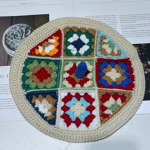 Bérets Faits À La Main Pour Femmes,Chapeaux De Peintre,Casquettes Tout Assorties,Crochet Illac,Document À Carreaux Ethnique,Chaud,Automne,Hiver,Mori,2022