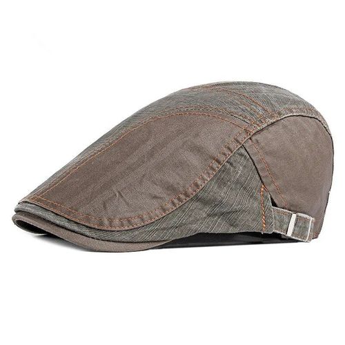 Ldscircjr-Casquettes Gavroche En Patchwork De Coton Pour Hommes Et Femmes,Chapeaux De Béret De Peintre,Casquette À Visière Plate,Printemps,Automne,96