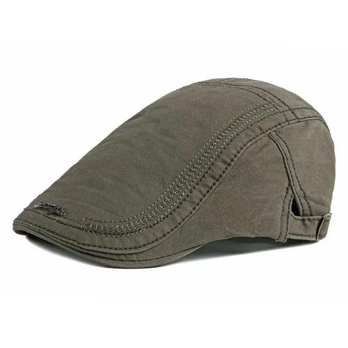 Béret De Peintre 2021 Coton,Casquette De Journal Couleur Unie,Casquette À Visière Plate,Pour Hommes Et Femmes,90