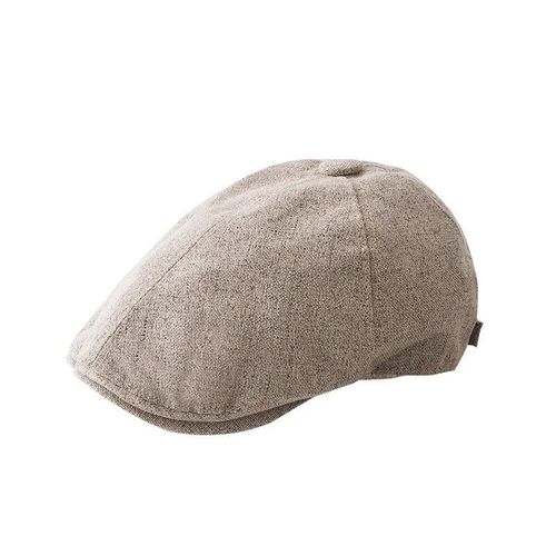 Bonnet En Lin Pour Hommes Et Femmes,Béret De Printemps Et D'été,Casquette De Journal Britannique Rétro En Bec De Canard,Chapeaux De Conduite,Gatsby En Coton Plat