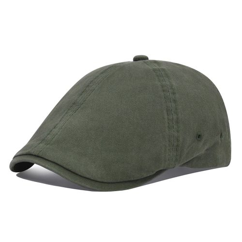 Voboom-Casquette De Gavroche Classique Pour Homme,Chapeau Plat,Casquettes De Golf,Coton Sergé,Chapeaux De Lierre Classiques,Cabine,Sauna,Béret Décontracté,Blanc