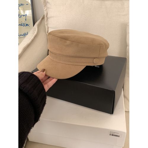 Casquette Gavroche En Laine Vintage Pour Femmes,Bonnets Classiques,Casquettes,Bérets En Laine À Bord Plat,Chapeaux Octogonaux D'artiste Et De Peintre,Femme,Hiver