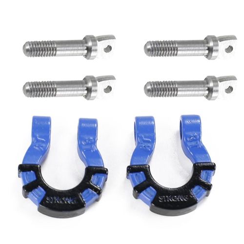 Blue 1/81/10 Climbing Car Front Bumper U-Shaped Buckle Rescue Buckle, Simulated Two-Color U-Shaped