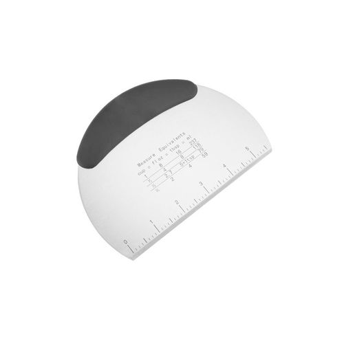 Grattoir À Pâte Semi-Circulaire En Acier Inoxydable Argent
