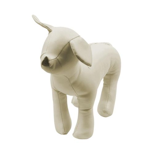 Leather Dog Mannequins Standing Position Dog Models Toys Pet Animal Shop Display Mannequin White S
