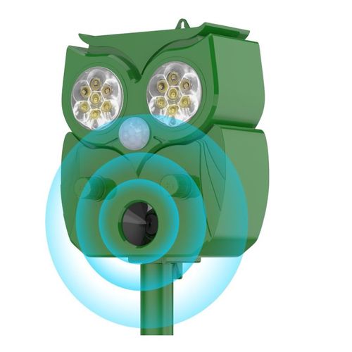 Repulsif Chat Exterieur 1 Pièces, Répulsif Chat Ultrason, Répulsif Pour Animaux Solaire,5 Modes Réglables Repousse Les Chats Et D'autres Animaux Pour Le Jardin