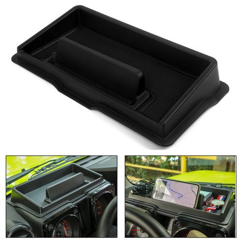 Boîte de rangement pour tableau de bord intérieur de voiture, support de  plateau, étanche à la poussière pour Suzuki Jimny 2019 2020, accessoires de  style