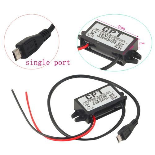 Chargeur De Voiture, Convertisseur Cc 12v À 5v, 3a, 15w, Avec Câble Micro Usb, Livraison Directe