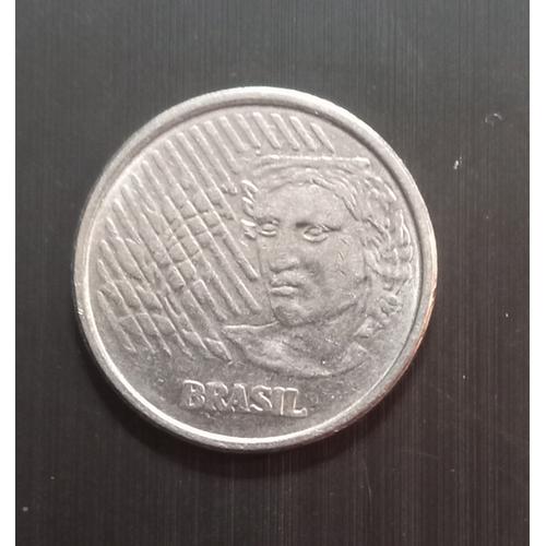 Monnaie Bresil 50 Centavos Effigie De La République 1995