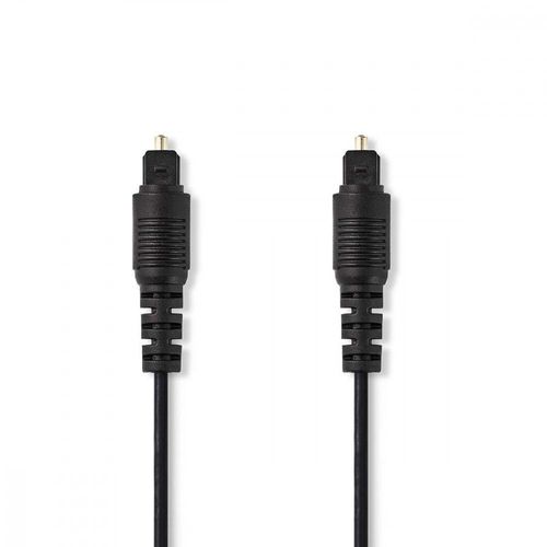 Nedis - Câble audio numérique (optique) - TOSLINK mâle pour TOSLINK mâle - 5 m - fibre optique - noir - rond