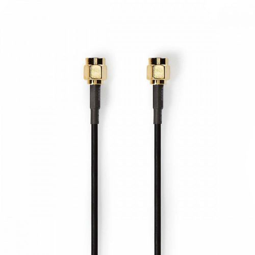Nedis - Câble d'antenne - SMA mâle pour SMA mâle - 1 m - blindé - noir - rond