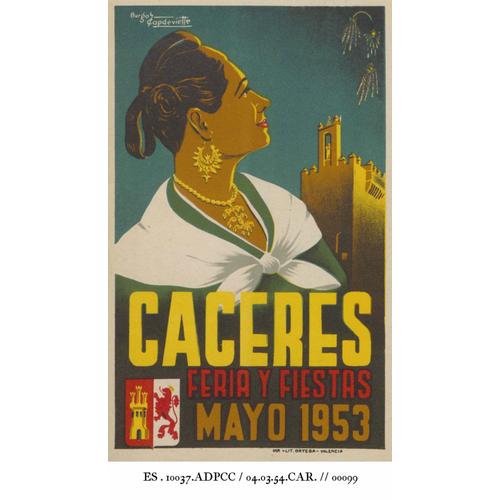 Affiche Caceres 1953