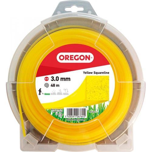 Fil carré pour débroussaillage nylon Oregon - Longueur 48 m - Diamètre 3 mm