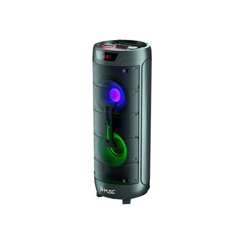 R-Music Boom Party Xl - Enceinte De Soirée - Pour Utilisation Mobile - Sans Fil - Bluetooth - Noir