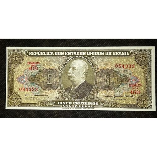 Billet Bresil 5 Cruzeiros 1964 Neuf