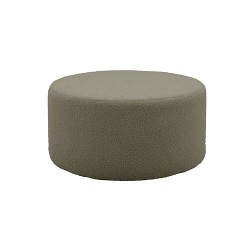 Pouf Tissu Bouclette Vert Kaki L 70 Cm