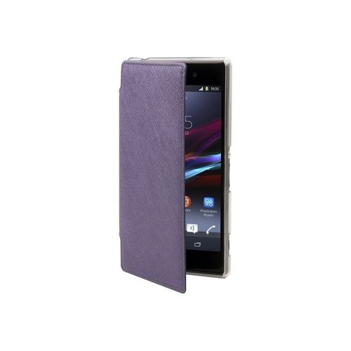 Muvit Mfx Made In Paris Crystal Folio - Étui À Rabat Pour Téléphone Portable - Polyuréthane - Métal Violet - Pour Samsung Galaxy Grand Lite, Grand Neo