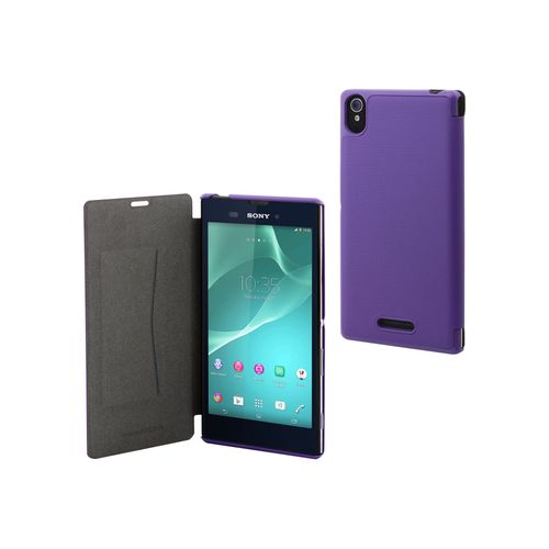 Muvit Mfx Ultra Slim Folio - Étui À Rabat Pour Téléphone Portable - Violet - Pour Sony Xperia T3