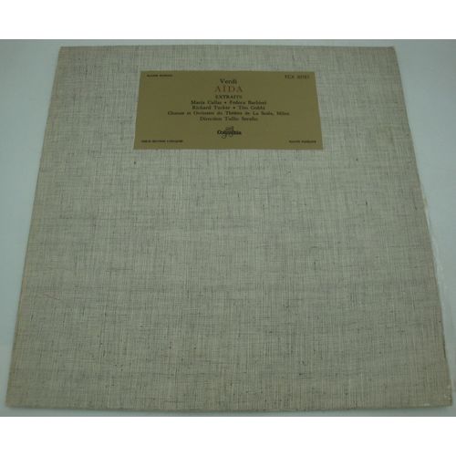 Tullio Serafin/Callas/Barbieri/Scala Aïda Verdi Lp Columbia Fcx 30157