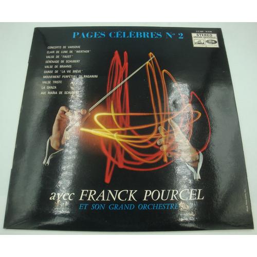 Franck Pourcel Pages Célèbres N°2 - Concerto De Varsovie/Valse De Faust Lp 1975 Emi