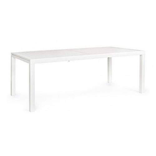 Table Extérieure Table Hilde Blanche Extensible 200-300x100