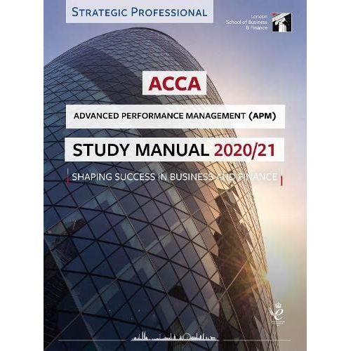 Acca Advanced Performance Management Study Manual 2020-21